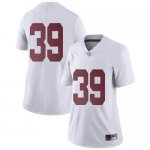 Women's Alabama Crimson Tide #39 Carson Ware White Limited NCAA College Football Jersey 2403NLCZ5